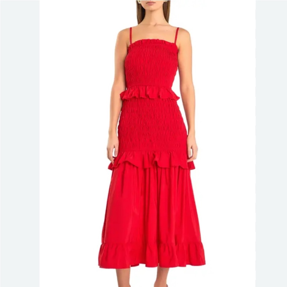 Just Me Red Maxi Dress